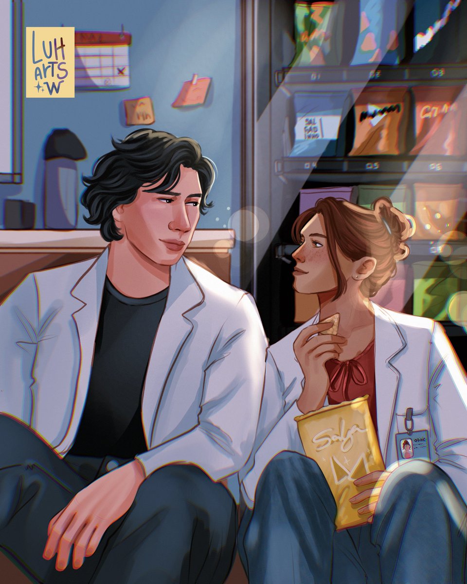 luhartsw's tweet photo. Olive and Adam from The Love Hypothesis! 🧪🧬 https://t.co/szvbAcUACo