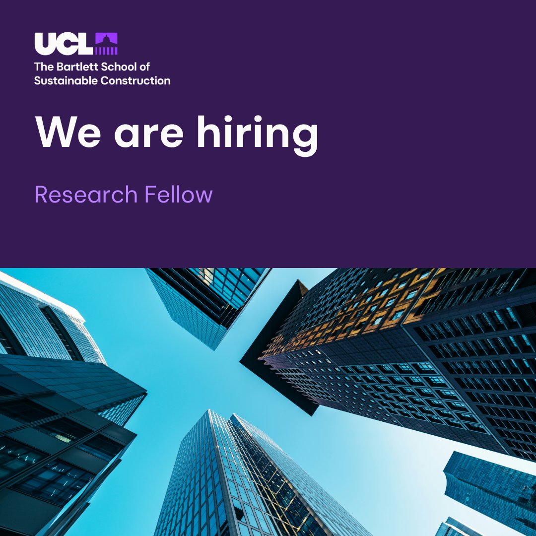 UCL Bartlett Faculty of the Built Environment (@TheBartlettUCL) / Posts / X