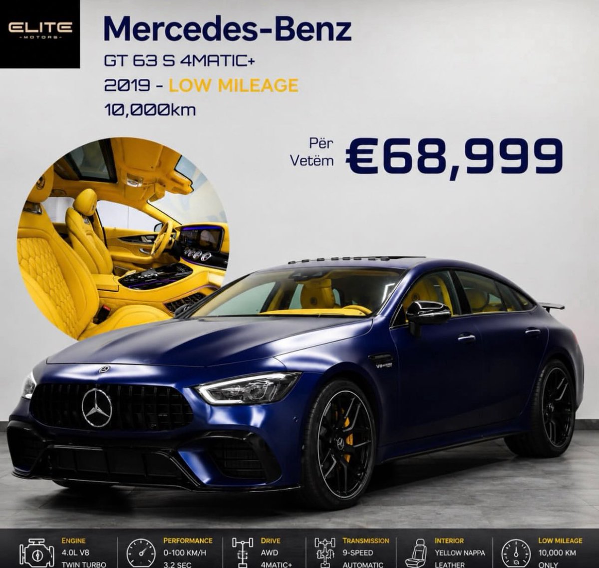 Mercedes Benz AMG GT 63s 4matic+