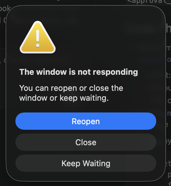 chernetsov's tweet photo. @cursor_ai folks, it keeps crashing https://t.co/Ii5jEj8D9F