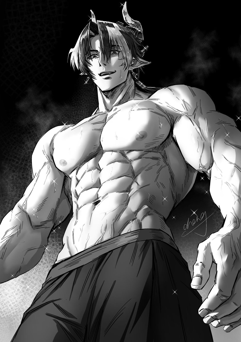 chngchngzi86181's tweet photo. 重岳大哥
#明日方舟 #板绘 #重岳 #肌肉男 #成男 https://t.co/TQaN3NPy1h