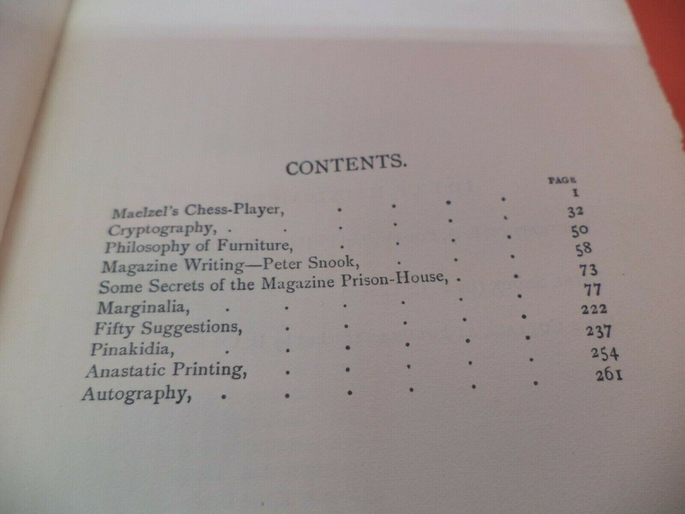 MDaviot's tweet photo. Indulgence in the name of research.
Some of #POE's best journalism in one lovely vintage volume.
His piece on Cryptography &amp; 150 pp of Marginalia,
which contain much of his most fascinating writing.
And much else.

A possible  alt. title for the PoeShow:
THE UNKNOWN POE
Thoughts? https://t.co/meWiSTKJ9F
