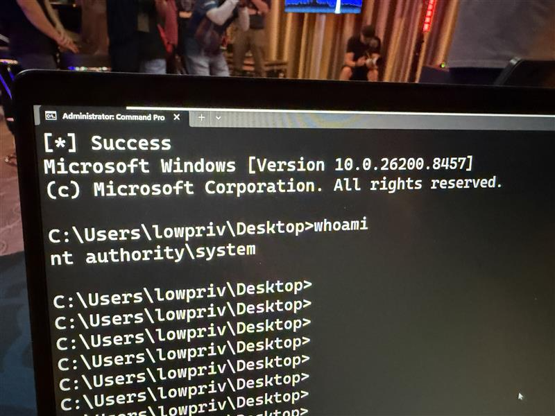 thezdi's tweet photo. Confirmed! Siyeon Wi used an integer overflow bug to escalate privileges on Microsoft Windows 11 in the fourth round, earning $7,500 and 3 Master of Pwn points. #Pwn2Own #P2OBerlin https://t.co/OttfIygiN1