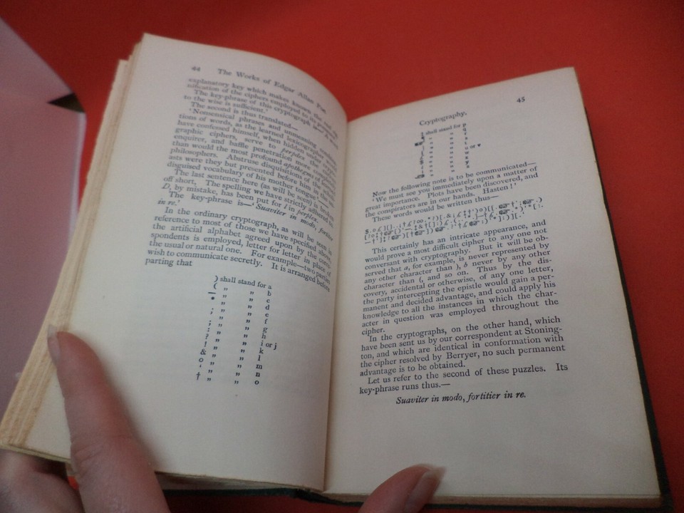 MDaviot's tweet photo. Indulgence in the name of research.
Some of #POE's best journalism in one lovely vintage volume.
His piece on Cryptography &amp; 150 pp of Marginalia,
which contain much of his most fascinating writing.
And much else.

A possible  alt. title for the PoeShow:
THE UNKNOWN POE
Thoughts? https://t.co/meWiSTKJ9F