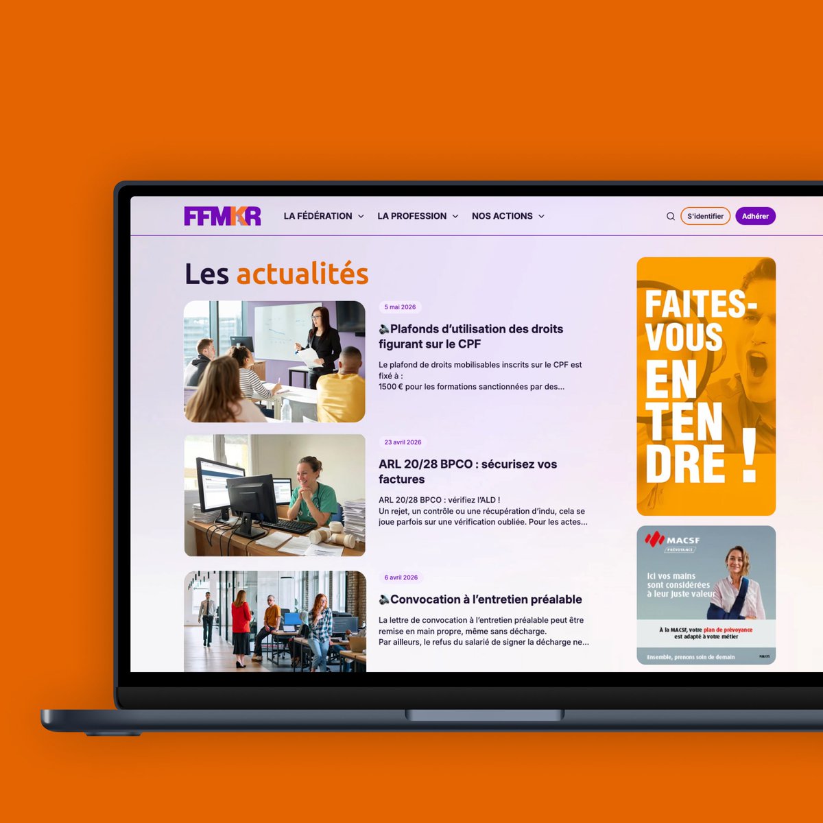 mentalworks's tweet photo. 💆‍♀️ La FFMKR donne un nouveau souffle à son écosystème digital

Nous sommes heureux d’accompagner la FFMKR — Fédération Française des Masseurs Kinésithérapeutes dans la refonte de son site web et de son espace adhérents. https://t.co/cCKVaeaq4O