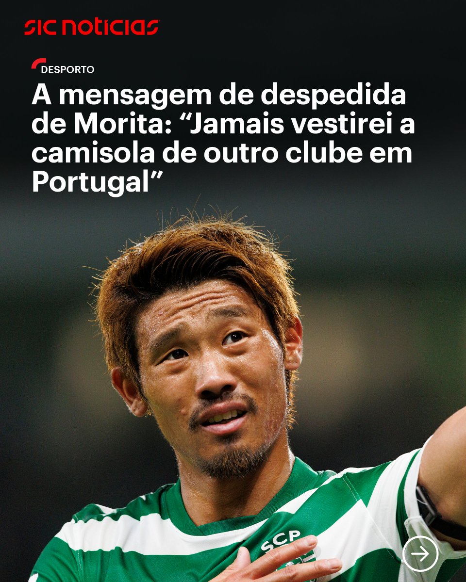 SICNoticias's tweet photo. Em tom emotivo, Morita confirma nas redes sociais que está de saída de Alvalade mas deixa uma promessa. “Uma vez Leão, Leão para sempre”, escreve o japonês.
Saiba mais aqui: https://t.co/guHLxT0Rgm
#sporting #morita #scp #desporto #football #futebol #alvalade #news #sicnoticias https://t.co/QAMPckeySz