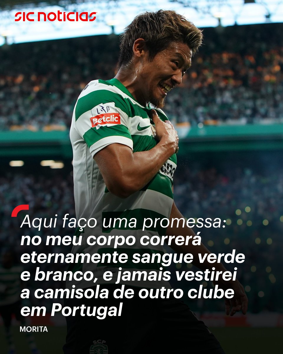 SICNoticias's tweet photo. Em tom emotivo, Morita confirma nas redes sociais que está de saída de Alvalade mas deixa uma promessa. “Uma vez Leão, Leão para sempre”, escreve o japonês.
Saiba mais aqui: https://t.co/guHLxT0Rgm
#sporting #morita #scp #desporto #football #futebol #alvalade #news #sicnoticias https://t.co/QAMPckeySz