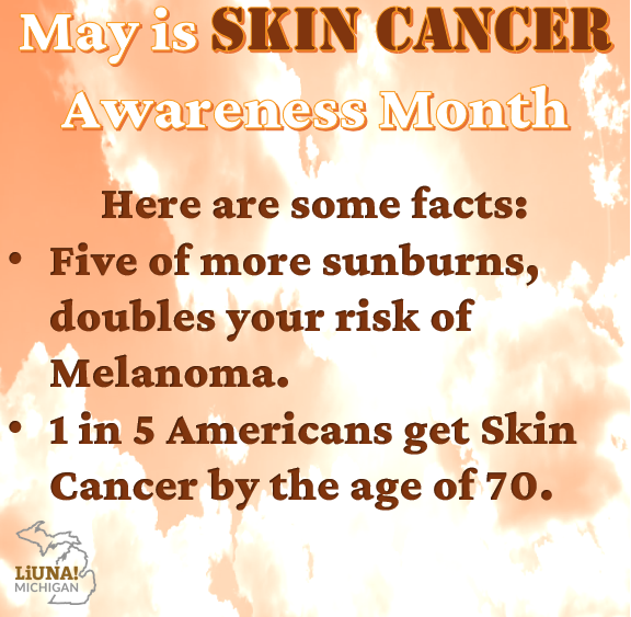 MiLaborers's tweet photo. May is #SkinCancerAwarenessMonth and we know as the summer months approach, we all get more exposed to the risks. Make sure to take the proper steps to protect yourself, it could save your life.
For more: https://t.co/nEgXe7Muwu
#FeelThePower #SkinCancerPrevention https://t.co/P02LBma7UD