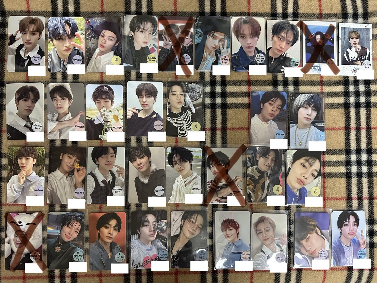 _wanwan361's tweet photo. StrayKids スキズ 過去 トレカ 交換

【譲】
バンチャン リノ チャンビン ヒョンジン ハン フィリックス スンミン アイエン

【求】
スンミン ※固定ポスト参照

異種 ZEROBASEONE ZB1 ジャンハオ
ゼベワン他メンバーでも🉑(ほぼ未所持)

または買取(交換優先🙇)

ツリー参照下さい🙏 https://t.co/sKesEzD2Rb