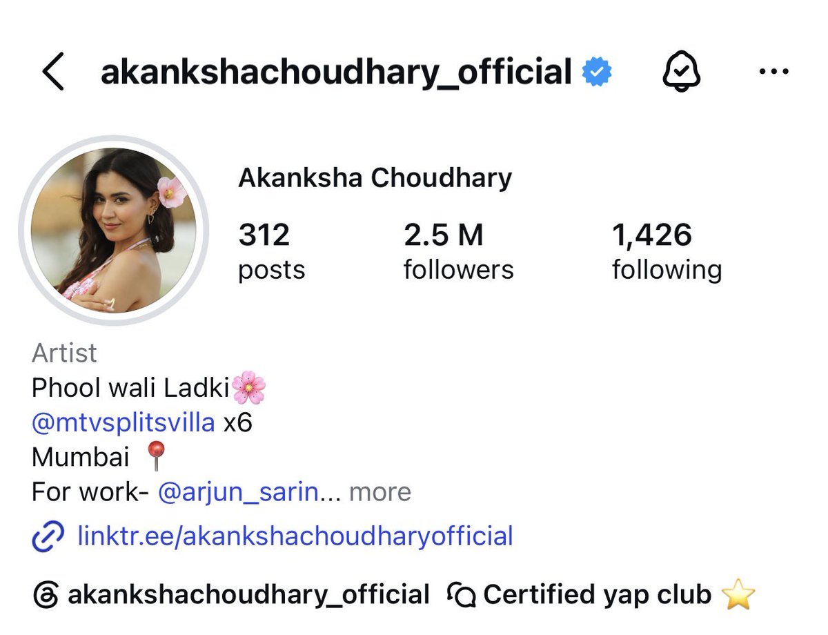 puriipanii's tweet photo. congratulations babygirl for 2.5M🥹🧿♥️

u are so loved🥹🌸

#AkankshaChoudhary #SplitsvillaX6 https://t.co/VEACXGfzgh