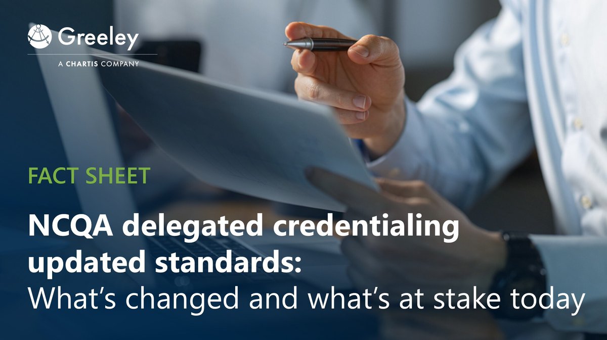 ChartisQuality's tweet photo. Delegated credentialing is a strategic lever for the modern MSSD.

However, the bar is rising. Updated NCQA standards have shifted expectations for oversight and monitoring. Find the essential updates for what’s next in our latest fact sheet: https://t.co/RyHeYzCn6Q https://t.co/f3dR4W8FoO