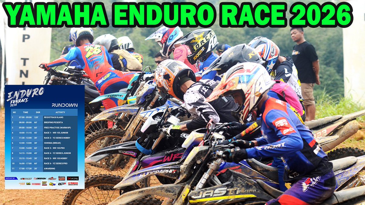 MarshaM19's tweet photo. https://t.co/J0OdFoO30C 

Yamaha Enduro Race 2026, persaingan terlalu berat !!!
Video terbaru dari youtube saya, enjoy.... https://t.co/yQjOQmD7WE