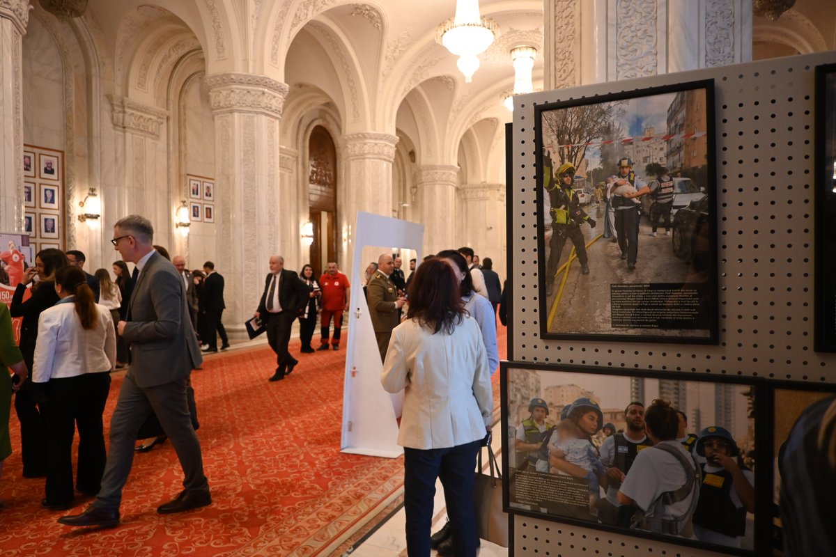 ChappazSeverine's tweet photo. Ensuring respect for IHL through prevention &amp; preparedness — a key topic at the IHL conference “Beyond the Image of Humanity”, organized by @RedCrossRomania, which also celebrated its 150th anniversary with a photo exhibition and the Romanian re-edition of “A Memory of Solferino” https://t.co/Tqp0rwfyFP