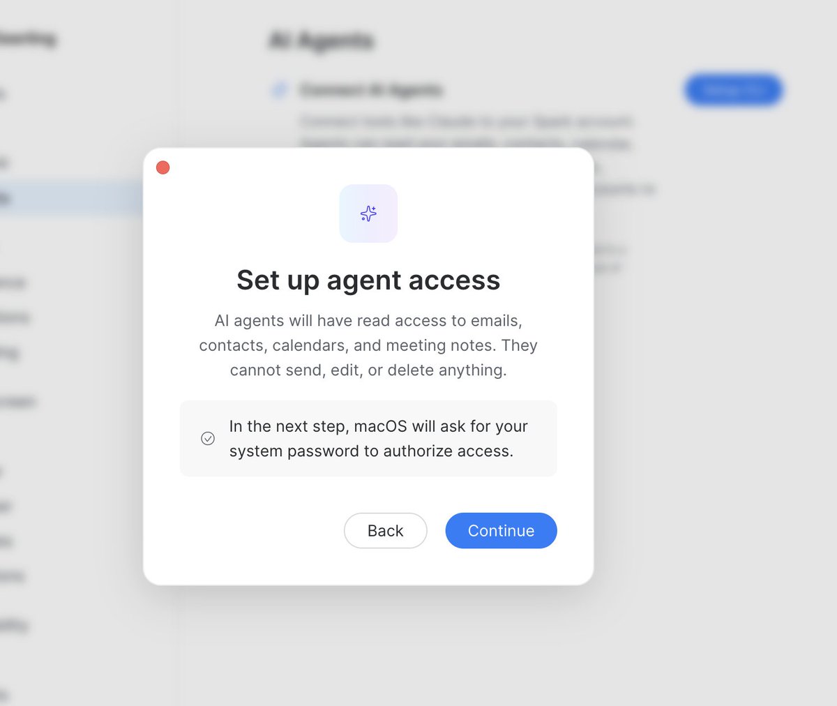 a10nio's tweet photo. @SparkMailApp trying to setup the CLI, but not coming further than this screen - nothing happens when i press continue https://t.co/7KK3inaivW