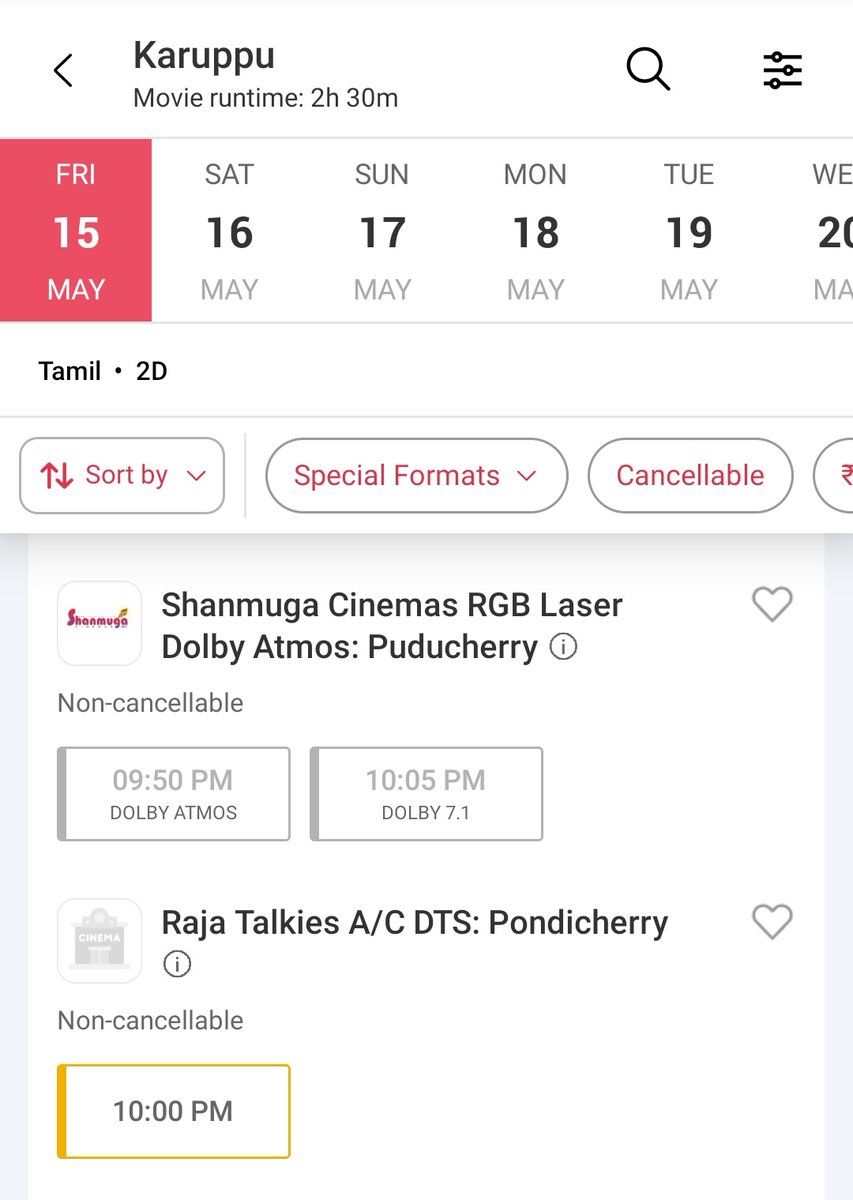 Susindhar_susee's tweet photo. Sold out 🧨🥵💣 #nightshow
All over theatre in pondicherry ❤️🔥
Peek sambavam 💣
#karuppublockbuster https://t.co/kJx6TyWRp5