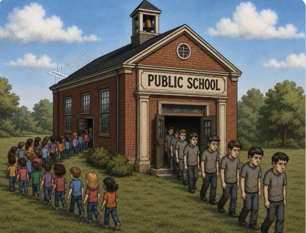 anngerrard1141's tweet photo. Gvt INDOCTRINATION, manipulation, secrecy and control is how I see our schools systems now operating. It’s so evident to see. Parents have to WAKE UP, Rise Up or HOME SCHOOL from the start! @PaulCalandra @nolanmquinn @ParentsCanada @ParentsVoicesON @Coalition4Kids @AlbertaParents https://t.co/I1eshWNCGW
