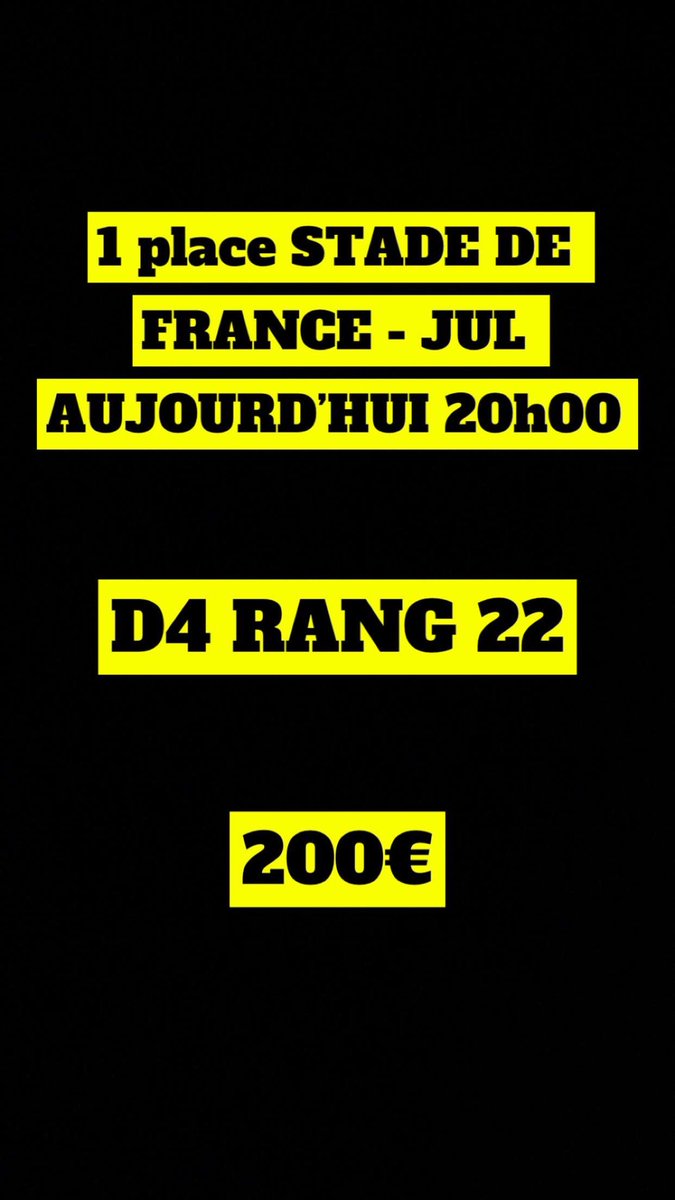 salma_bendh's tweet photo. @farahdusoleil Je vend une place je l’a vend a 100€ étant donné qu’il reste peu de temps avant le concert https://t.co/so5xNLylUr