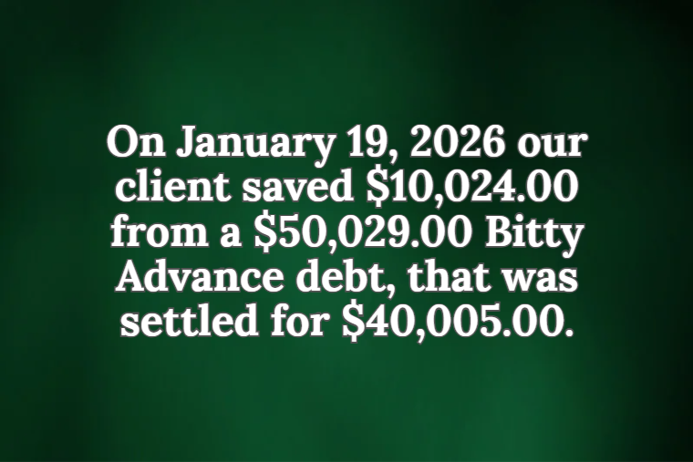 DebtorProtect's tweet photo. Debt settlement result!
For more results visit our website:
https://t.co/VtO3kcJAyX
#debt #DebtFreeJourney #settlement #results #lawfirm https://t.co/EUDmfOndOM
