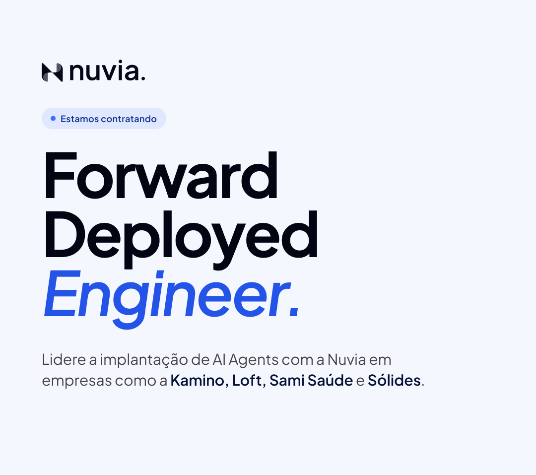 joaogsantosc's tweet photo. Estamos contratando Agente Builder (isso mesmo) para implementar AI em grandes empresas e pagando bem 

A inscrição é feita usando a propria AI da Nuvia no Whatsapp, podem tentar quebrar a vontade 

Link a vaga: https://t.co/HIkdy30vc7 https://t.co/7U0dqrWlB7