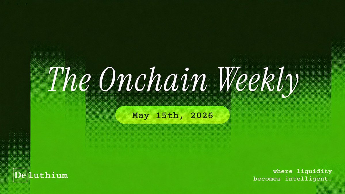 Deluthium's tweet photo. 📰 The Onchain Weekly: May 15 2026 

Wall Street keeps inching onchain. This week: JPMorgan files for a tokenized fund, Schwab opens crypto to retail, and the Clarity Act hits the Senate floor.

Brought to you by the Onchain Flash Boys. 

Powered by Reinforcement Learning. 👇
https://t.co/3h0GBNcnZD