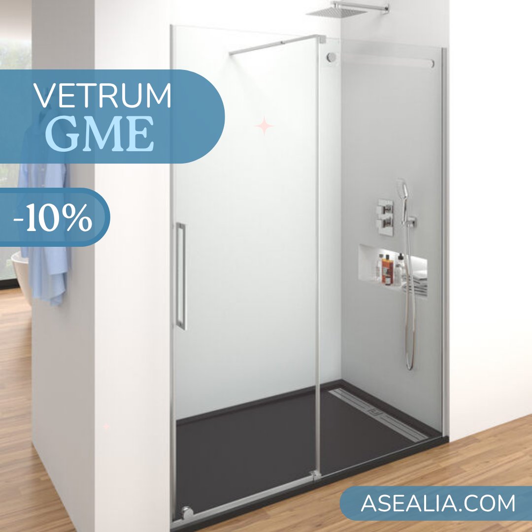 ASEALIA's tweet photo. Descubre la mampara Vetrum de @gmemamparas  

Perfilería acero inox, sin perfilería inferior ni superior, consíguela con un 10% de descuento 👇

https://t.co/dfd4DknE9r

Todas sus características:

https://t.co/XC2JsZURFC

#mamparadeduchadeaceroinoxidable #asealia https://t.co/6QJu5D3rEk