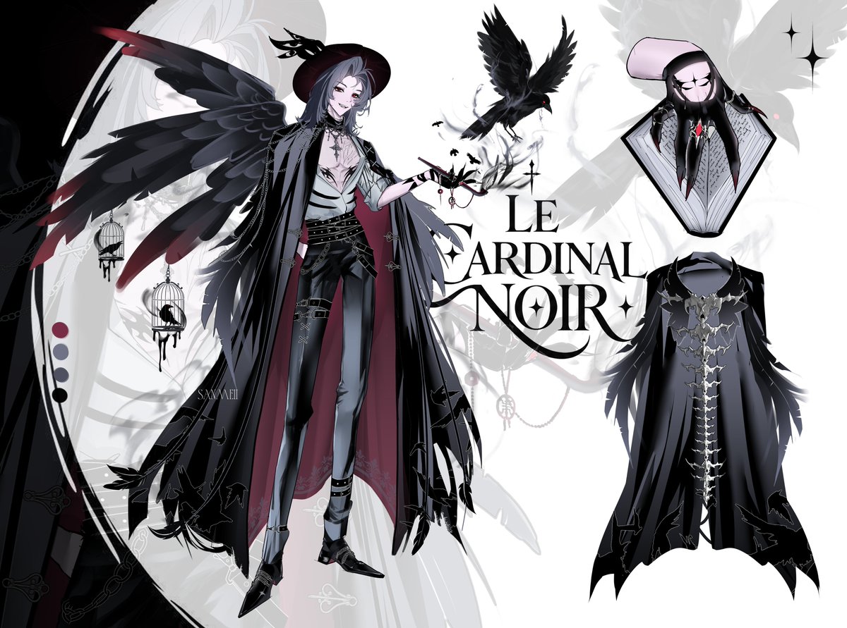 _sanmeii's tweet photo. ✦ Le Cardinal Noir
Info ↓   
 
Thanks for retweets 🖤 
#adoptable #vtuber https://t.co/pxF279l94D