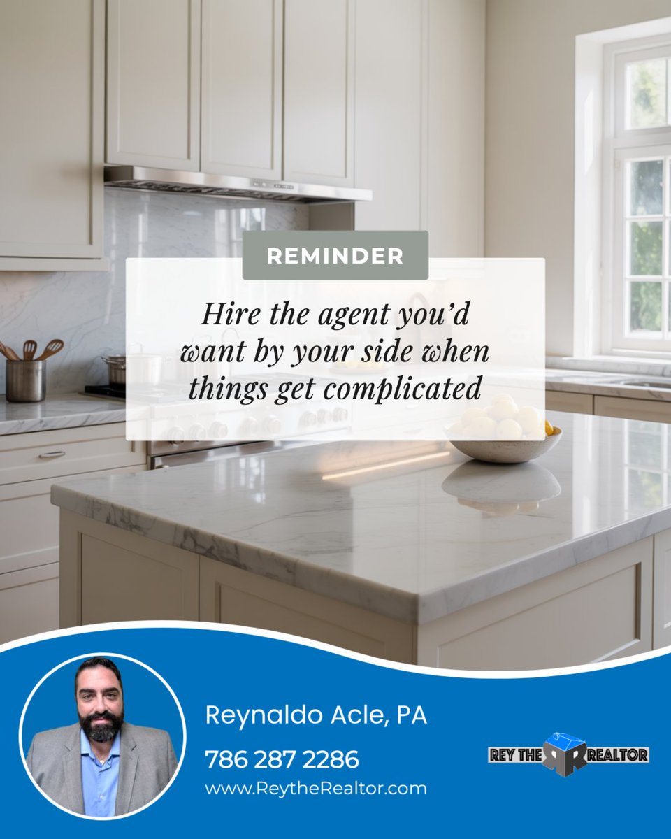 ReyRealtorMiami's tweet photo. You want someone who’s seen it all—who brings experience, strategy, and calm to the chaos.
Someone who empowers you to make confident, smart decisions every step of the way. 

Ready to work with an agent who puts you first?

📩 Send a DM and let's chat https://t.co/3UYnOQ67Ab
