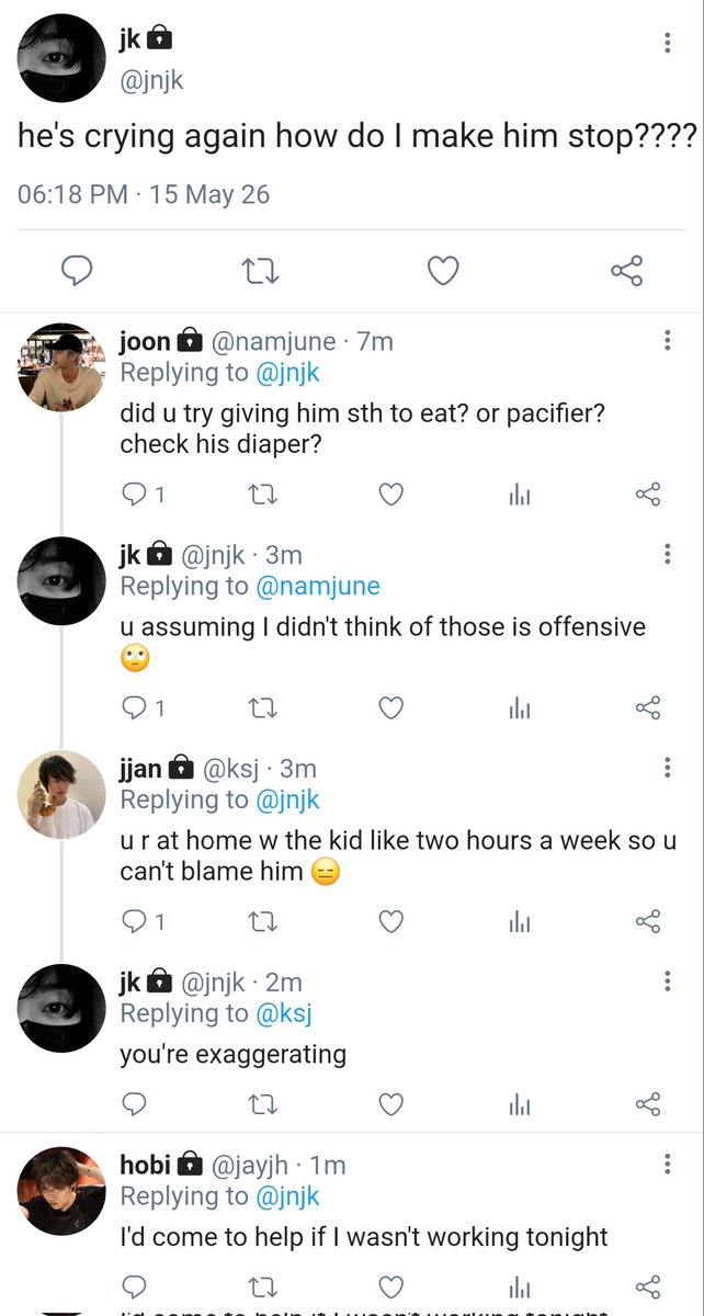 yantandle's tweet photo. #taekookau where busy single father Jungkook urgently needs help with his son Minjun. Taehyung, a university student, is desperately looking for a job and just happens to come across his offer. The problem - none of them actually has any idea how to take care of a child. https://t.co/ctvpFREQM4