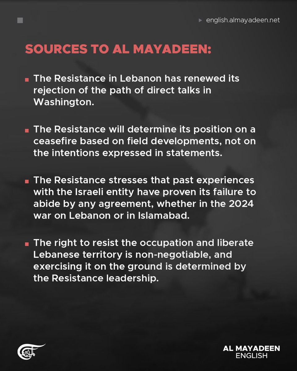 Al Mayadeen English tweet media