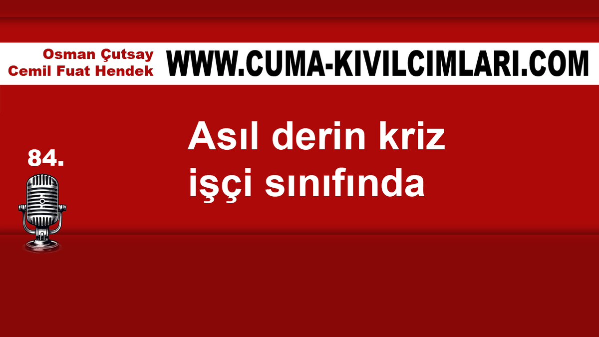 CKivilcimlari's tweet photo. 84. CumaKıvılcımları: Kriz diyalogları: “Asıl derin kriz işçi sınıfında”

https://t.co/WpTsE4eGIQ https://t.co/wxrDZTWJBj