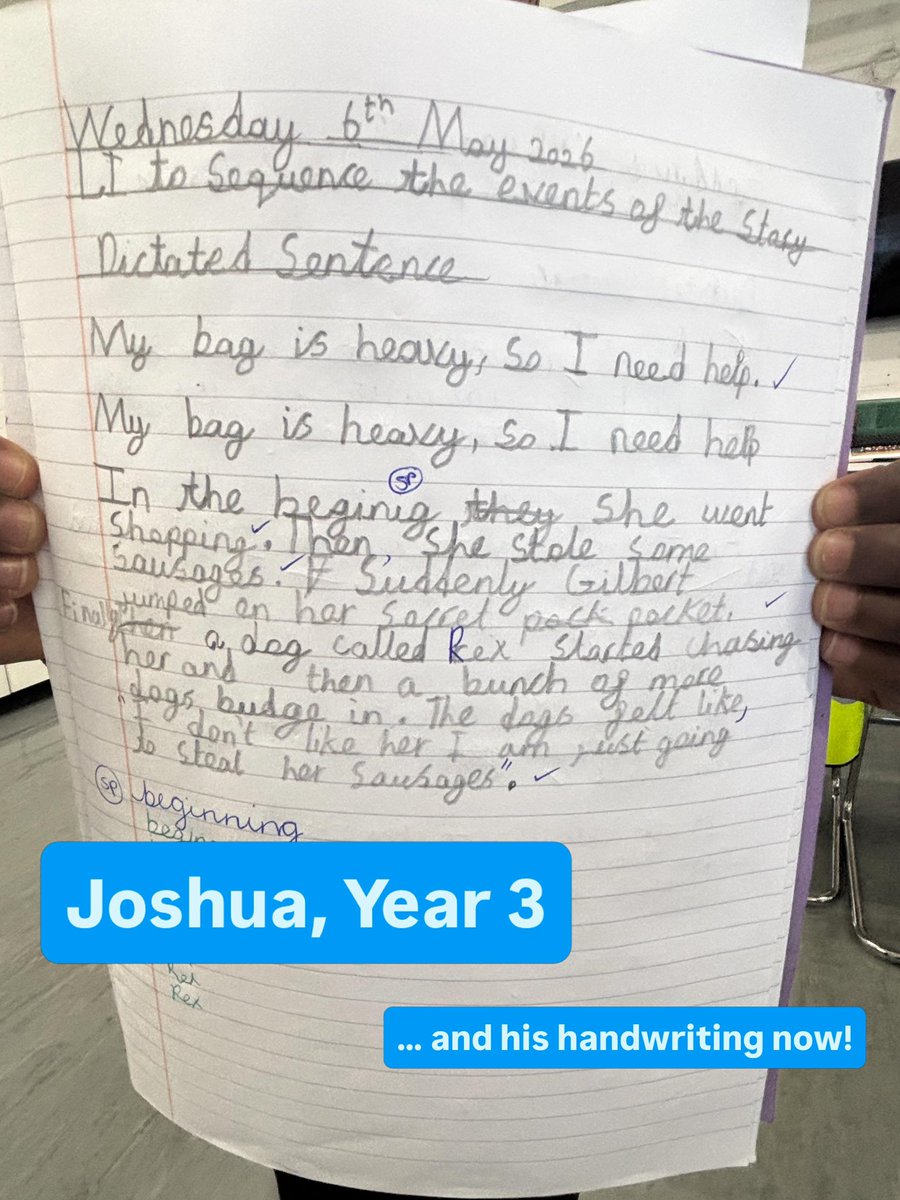HenwickPrimary's tweet photo. These children are feeling super proud of their writing this week – and so are we! 🤩💙 https://t.co/hWqnGTalnV