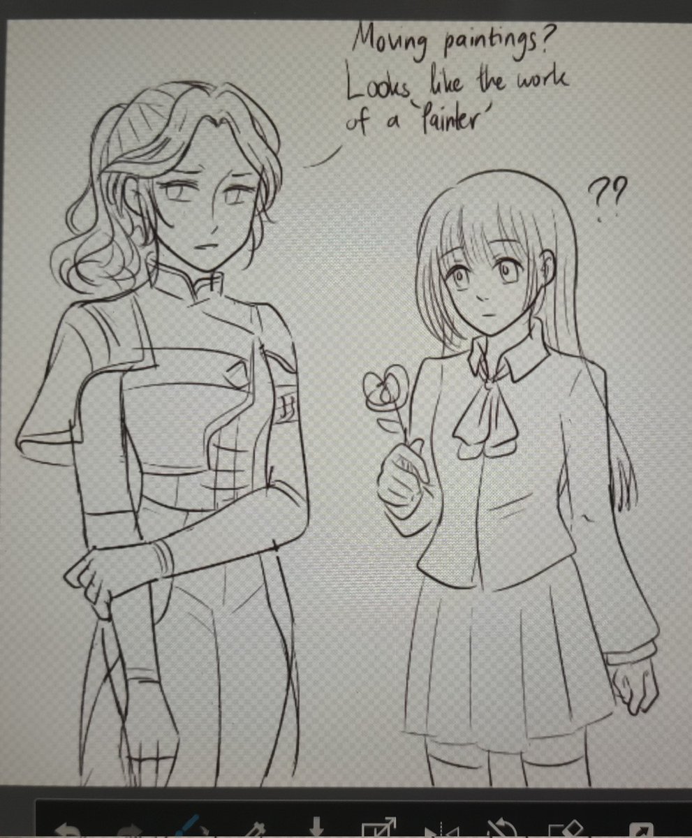 Matsuo_KPN's tweet photo. Maelle & Ib :3 #ClairObscurExpedition33 #ib #ibgame #doodle https://t.co/BmI0PD4vuw