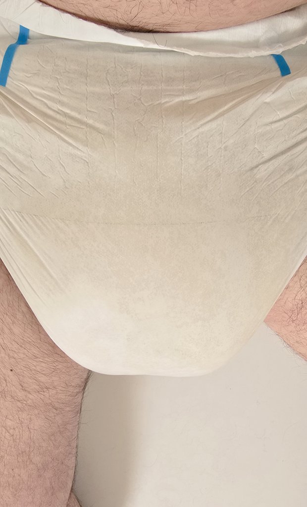 PaddedTosha's tweet photo. Well, I think I kept this diaper for a bit too long, I'm lucky that the 3 boosters insides tanked everything 🫣😳 https://t.co/lHsQZ7spRL