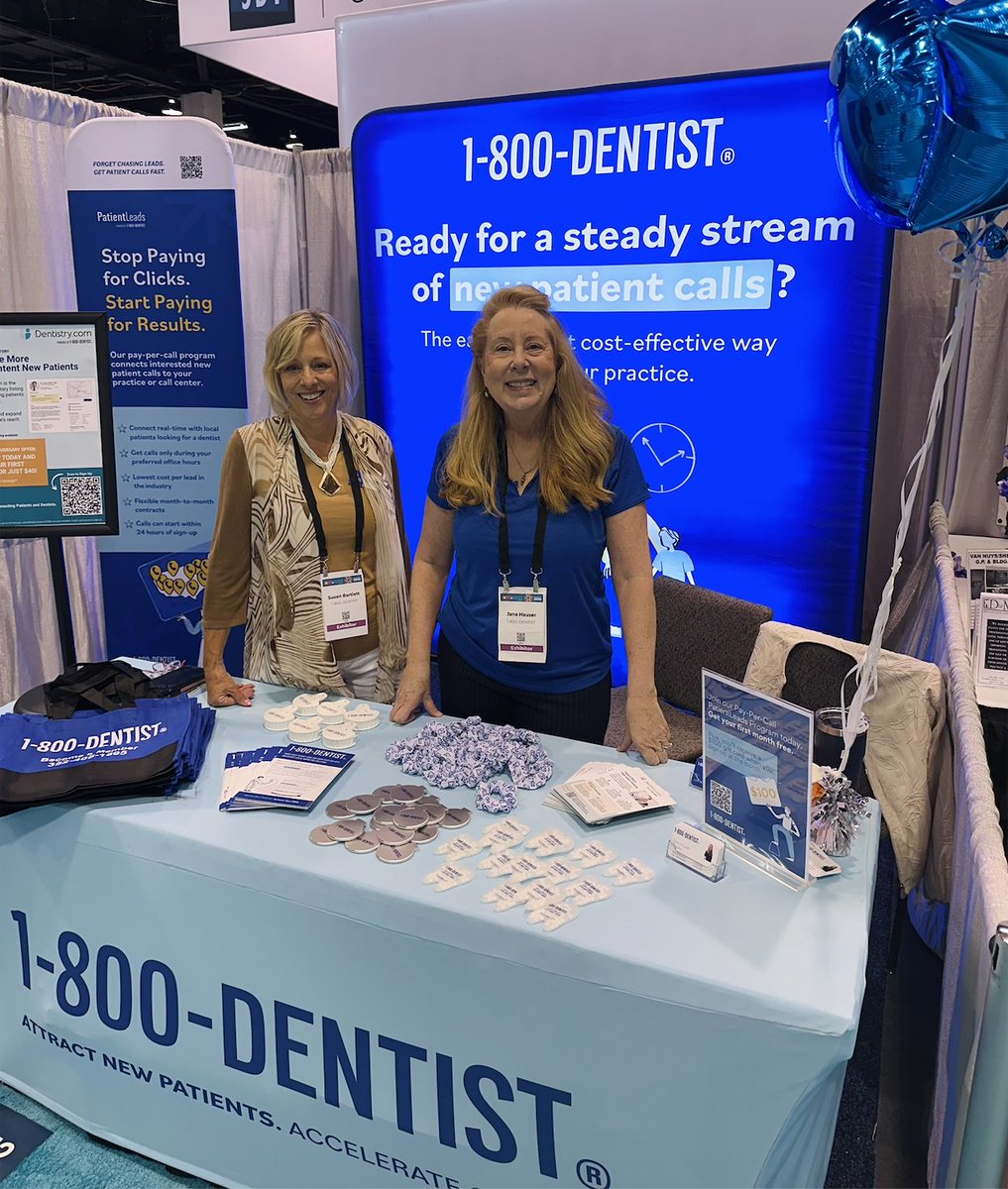 Futuredontics's tweet photo. We're back at CDA! Awesome first day reconnecting with longtime clients &amp; sharing updates on our AI-powered call screening &amp; lower pricing.

Stop by Booth #1352 to learn more — plus get a $100 gift card + your first month free when you sign up at the booth.

#CDA #DentalMarketing https://t.co/YQMQWV9TQI