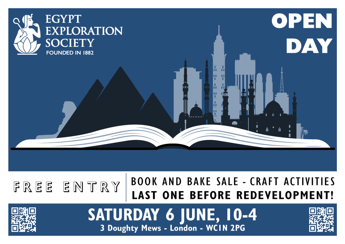 TheEES's tweet photo. Join @TheEES Open Day and walk the walls etched with the Society's memories before they're redeveloped!

We'll have fundraising activities for #EESFest, like a medallion workshop with a talk on #AncientEgyptian ceramics by Thomas Clarke!

See you there!
ℹ️https://t.co/OO911KxJ3K https://t.co/bLfdkesoub