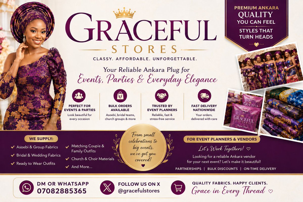 Gracefulstores's tweet photo. For these businesses we prayed Lord,and we are super grateful! We ask for your blessings on them, that it won't be stagnant, it would grow and through these ones, other ideas will be birthed in Jesus name! Amen!๐๐ฟ
#PLUGLIFE
#GRACEFULSTORES
#Loveliveshere!๐ฅ
Kindly repost guys!๐๐ฟ https://t.co/0KC10PMtmM