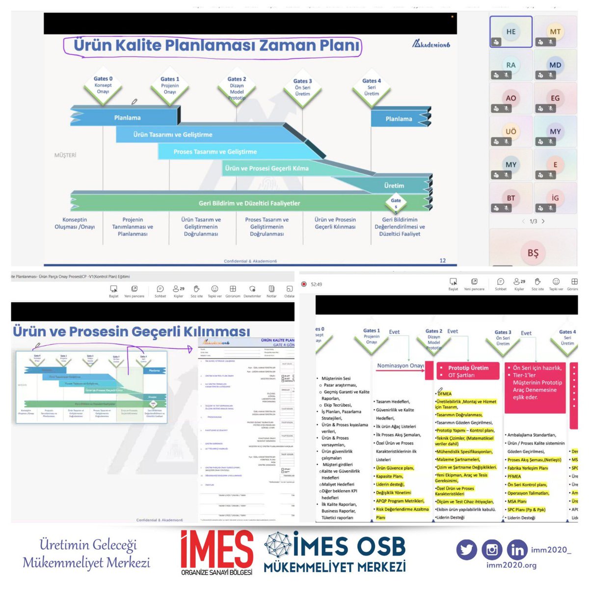 imm2020_'s tweet photo. İMES OSB Mükemmeliyet Merkezimizde; İstihdam Garantili Mühendis Geliştirme Programları kapsamında, APQP-PPAP-V3(İleri Ürün Kalite Planlanması-Ürün Parça Onay Prosesi)CP-V1(Kontrol Plan) Eğitimi yoğun katılımlar ile başarıyla tamamlandı. https://t.co/SLX7zXfs5Z
