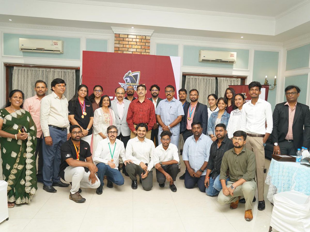 TempestAdv's tweet photo. 21 days. 4 cities. 3 teams. One unforgettable night. ✨ The 1st #CATATHON Awards celebrated health, teamwork &amp; creativity across Hyderabad, Bengaluru, Pune &amp; Mumbai. 🏆 Proud to honour every Tempestian who walked tall and put health first. 💪 #CATATHON https://t.co/U2A2cL3dbl