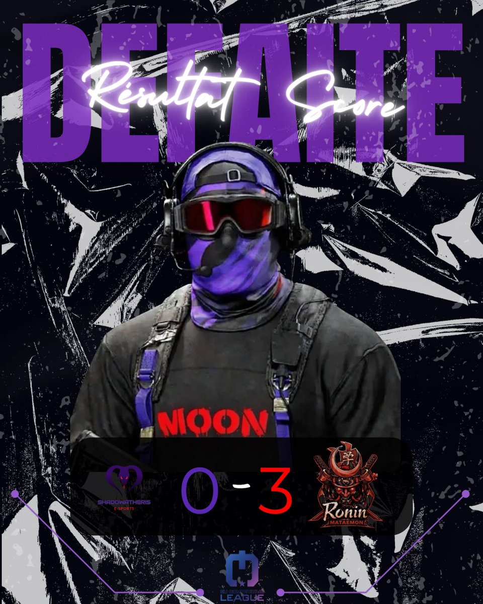 ShadowAtheris_'s tweet photo. 🐍 DÉFAITE 🐍

Shadow Atheris Moon s’incline dans la série 0-3.
GG’s à @RoninClanFR pour cette victoire 👊 @EuCompLeague
On revient plus forts pour la suite 💪 https://t.co/VRmMJJkS5v