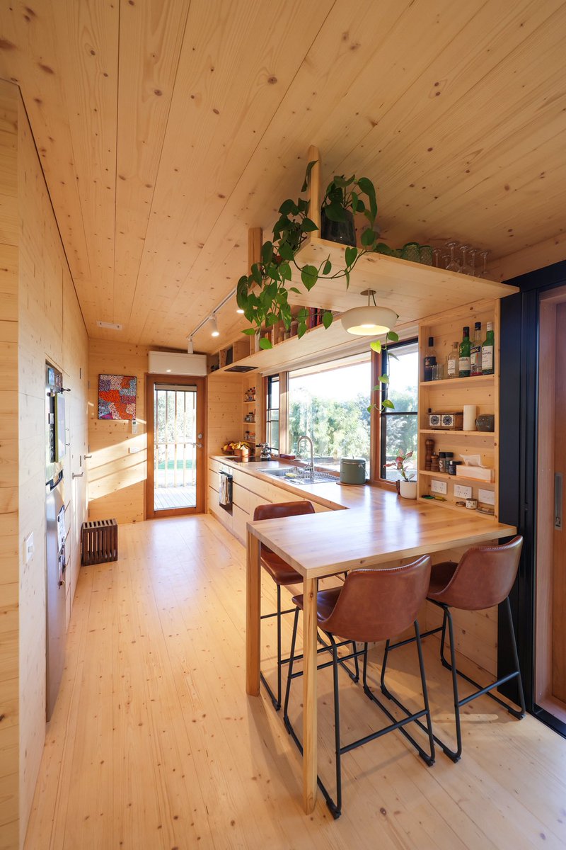 TinyHouseNZ's tweet photo. Japanese meets Scandinavian design in this stunning small home.

Kellie and Jerrad lived tiny for years, then built this beautiful 58m² family home filled with timber, hidden details and brilliant small-space design.

Full tour now live on YouTube. https://t.co/W22l79WRAr