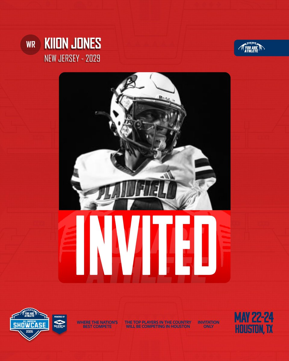 canthold_kiion's tweet photo. I am very blessed to receive an invite to the @youareathlete camp in Houston, Tx!! @Dajones19 @PHSCardsFB https://t.co/gmdYZOxlCe