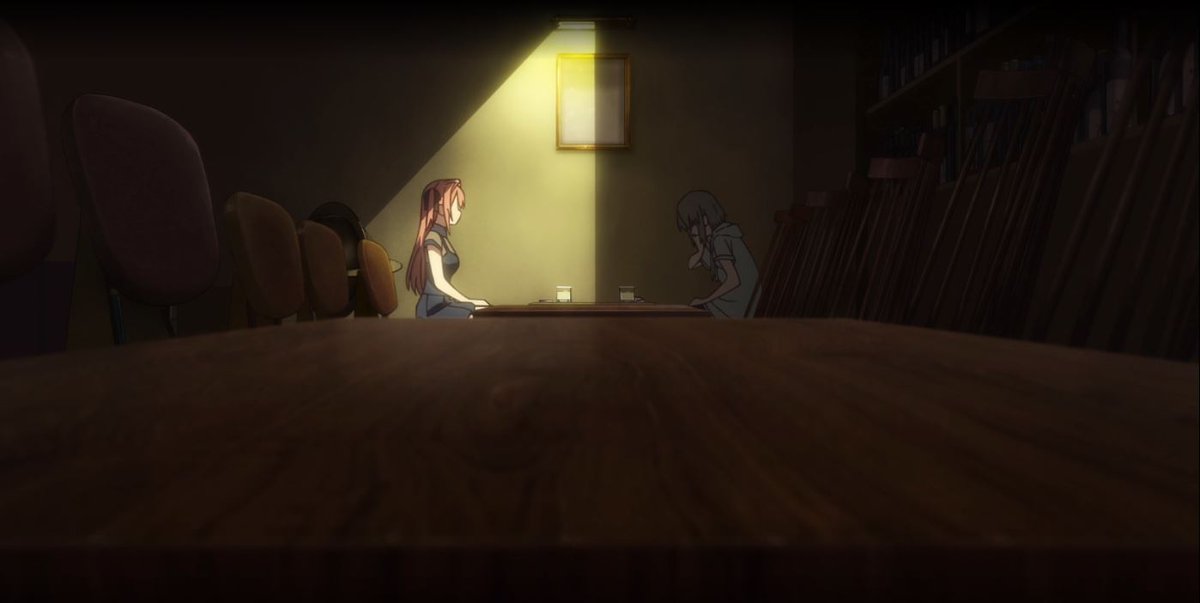 SkuldAesir's tweet photo. Catching up on the Kamiina Botan anime. Episode 5 really leaned into the framing and had a surprisingly dark tone section, it’s interesting seeing the episodes experiment with different art styles. https://t.co/fGBFbgkJfT