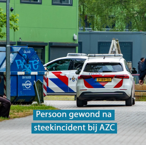Steekmisdaad bij AZC in Harderwijk