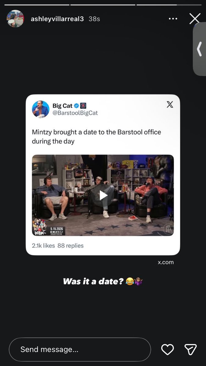 RealChrisCash23's tweet photo. Oh no Mintzy @OhioTate @BarstoolYak @BarstoolBigCat https://t.co/PlF4wroGup
