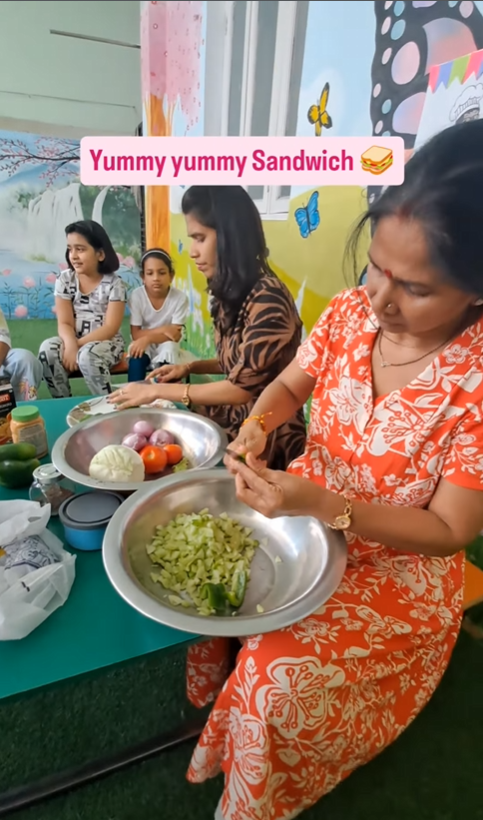 HappyS25961's tweet photo. 🥪✨ Today at our Summer Camp, our little chefs enjoyed a super fun “Cooking Without Fire” activity! 👩‍🍳👨‍🍳🥒🍅🧀🍞
Admissions are open for the Academic year 2026-2027 Contact us 📞 81216 86648
#SummerCamp #CookingWithoutFire #LittleChefs #KidsActivities #FunLearning https://t.co/S5AOaBVpUR