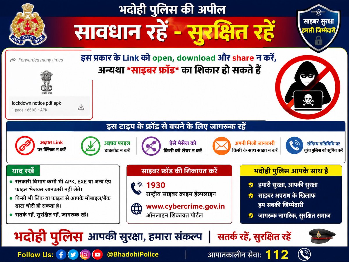 BHADOHI POLICE tweet media