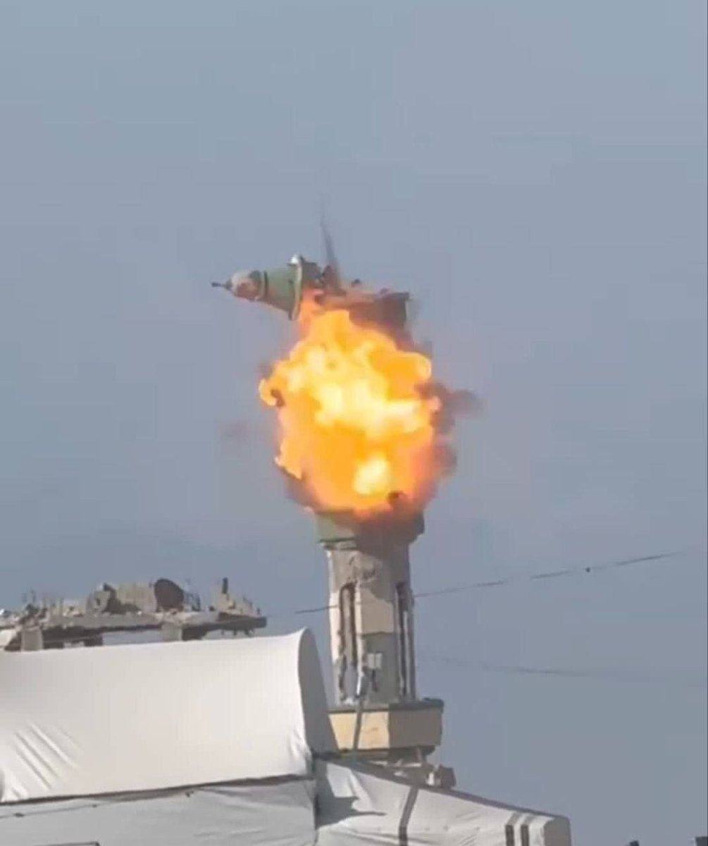 secularillusion's tweet photo. The Israeli JEWS just BOMBED a MOSQUE minaret in Gaza strip. 

Where's the media coverage, where's the UN, where are the condemnations?
Where are the sanctions?

Hypocrites. https://t.co/7GZn1l6oGy