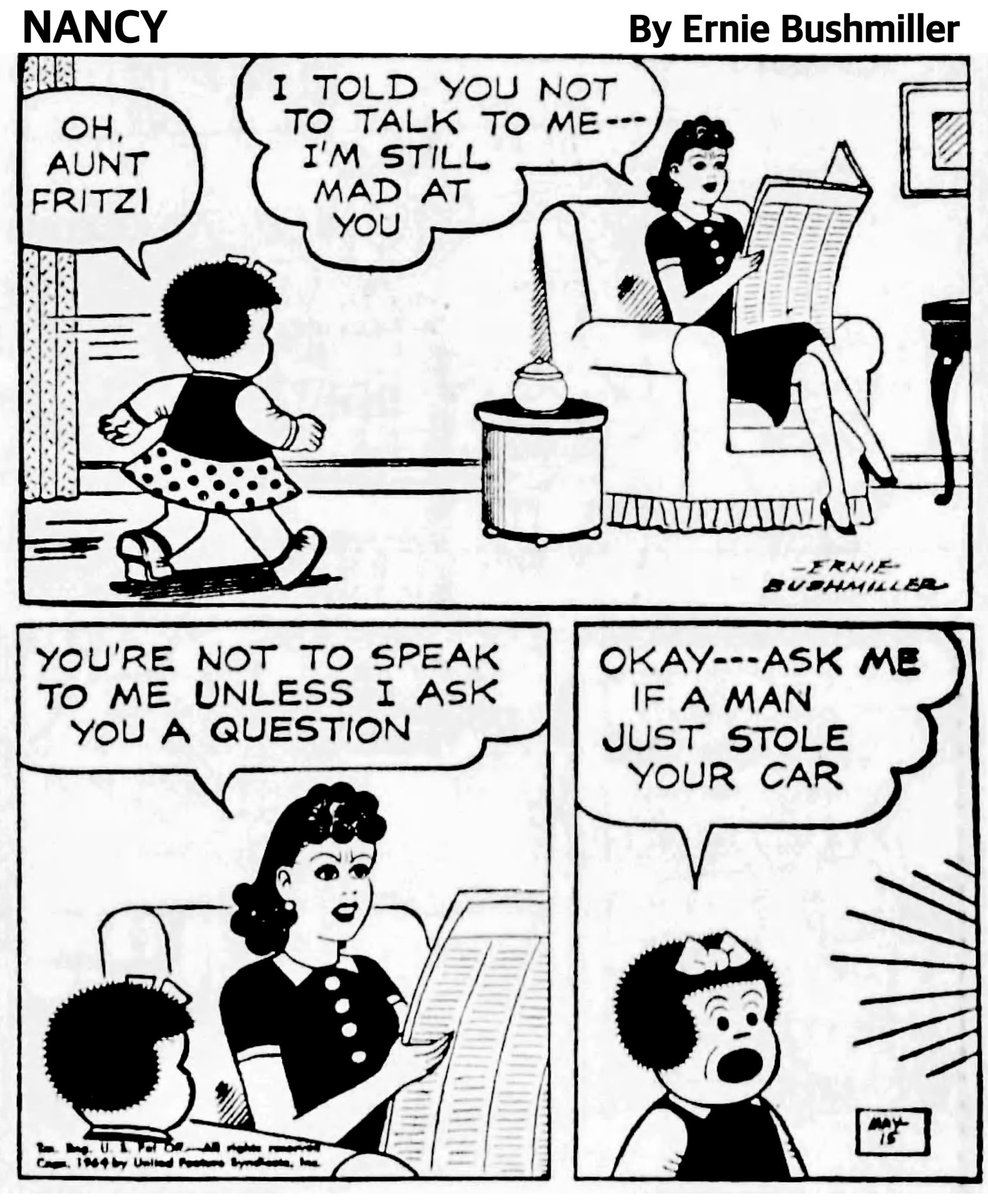 Nancy Comics by Ernie Bushmiller tweet media