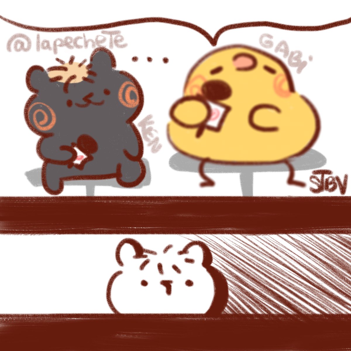 lapechete's tweet photo. “Voy a ser muy honesto”-Gabi 
#stbv #fanart #santosbravos https://t.co/3h5BloQlkd