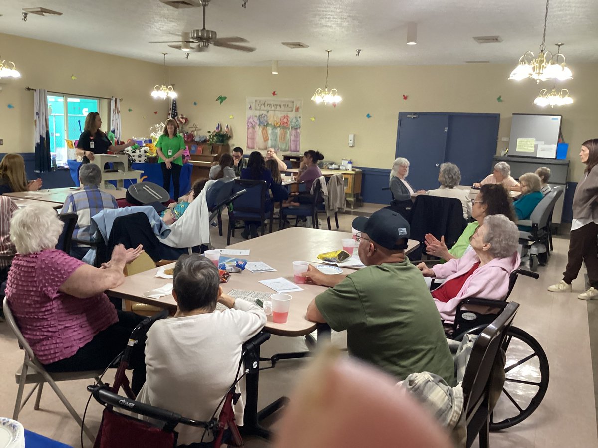 DennettRehab's tweet photo. Continuing on our Day 4 celebration of @ahcancal's #NationalSkilledNursingCareWeek (#NSNCW) at @DennettRehab was all about bringing families together for a fun-filled Family Night Bingo!

#DennettRehabCenter #NSNCW #NationalSkilledNursingCareWeek #AHCA #NCAL #Family #Bingo #Night https://t.co/FB3eH8yNNZ